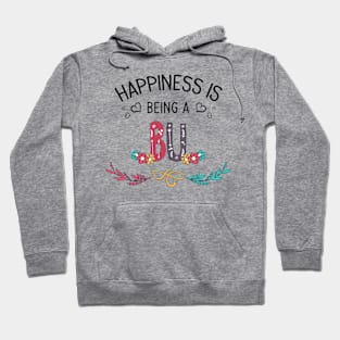 Happiness Is Being A Bu Wildflowers Valentines Mothers Day Hoodie